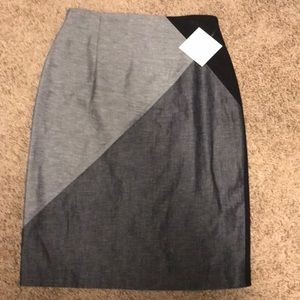 Ellen Tracy Indigo Denim Skirt